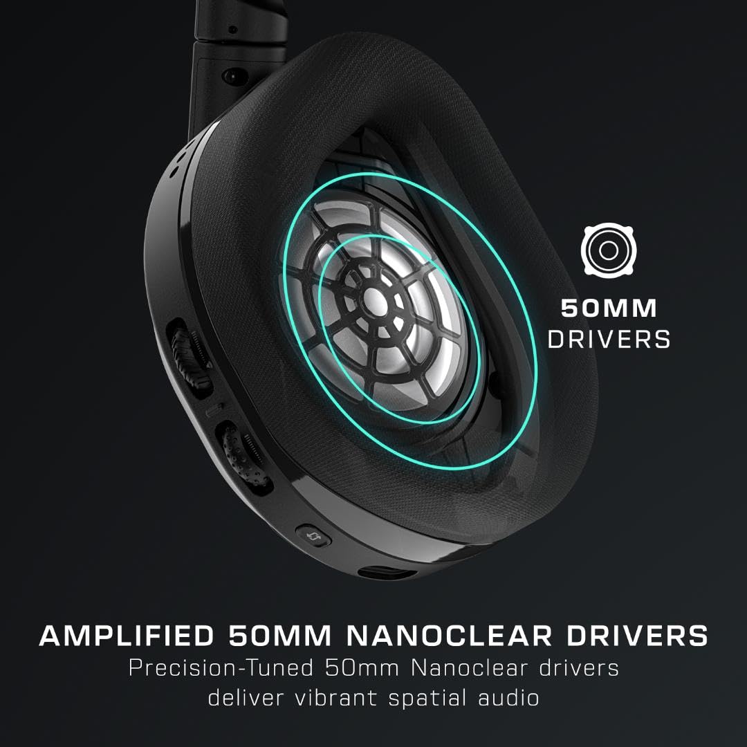 Turtle Beach Stealth 700 Wireless Multiplatform Gaming Headset for PS5 & PC | PlayStation, PS4, Bluetooth, 60mm Dual Drivers, 80-Hr Battery, Noise-Cancelling Flip-to-Mute Mic, Dual Transmitters, Black - Flex Gamingproduct_type