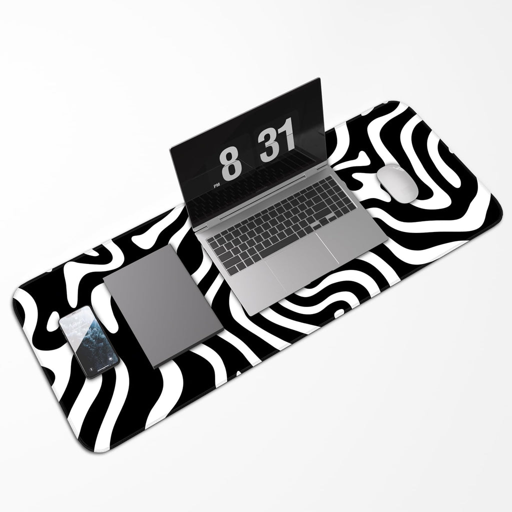 Japanese Dark Red Moon Gaming Mouse Pad, Extended Mouse Pad with Non-Slip Base, Full Keyboard Pad with Stitched Edges, Large Desk Pad for Gaming, Office, Home 31.5 x 11.8 Inch - Flex Gamingproduct_type