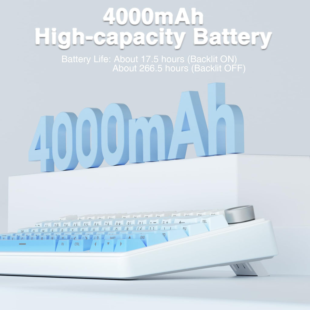 AULA F75 Pro Wireless Mechanical Keyboard,75% Hot Swappable Custom Keyboard with Knob,RGB Backlit,Pre-lubed Reaper Switches,Side Printed PBT Keycaps,2.4GHz/USB-C/BT5.0 Mechanical Gaming Keyboards - Flex Gamingproduct_type