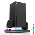 Charging Stand with Cooling Fan, CODOGOY Vertical Stand Compatible with Xbox Series X/S Console and Controller, Vertical Dual Controller Charger Station Dock Accessories with 3 USB Ports,Black - Flex Gamingproduct_type