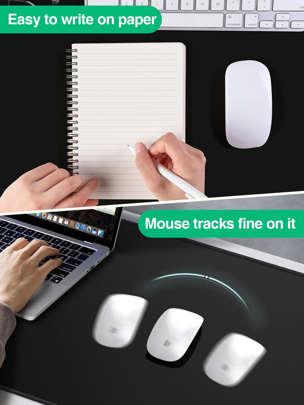XXL Mouse Pad with Phone Holder - Black, RGB Desk Mat with 15W Fast Charging, LED Gaming Mousepad with 11 Light Colors, Waterproof Non-Slip Pad for Office & Home (Wave) - Flex Gamingproduct_type