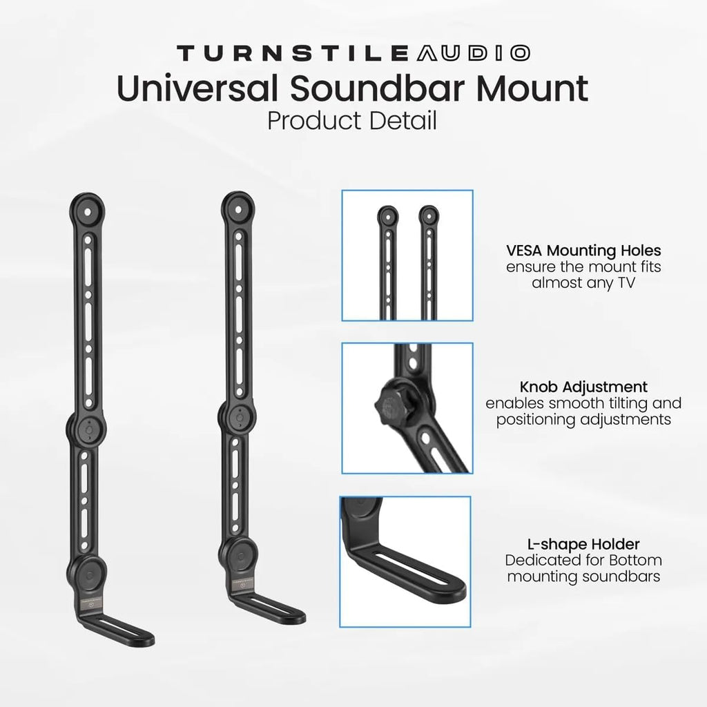 Bose TV Speaker Soundbar with Bluetooth & HDMI-ARC Plus Universal Adjustable TV Soundbar Mount Brackets for Wall or TV Mount Installation Bundle - Flex Gamingproduct_type