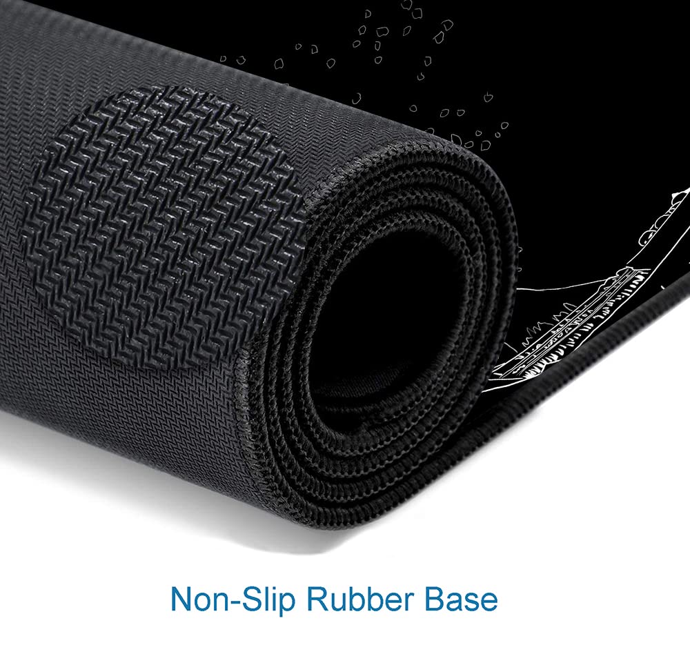 Gaming Mouse Pad, Large Non-Slip Rubber Base Mousepad, Keyboard Mouse Mat, Desk Pad with Stitched Edges, 31.5x11.8inch, Dazzling Galaxy - Flex Gamingproduct_type