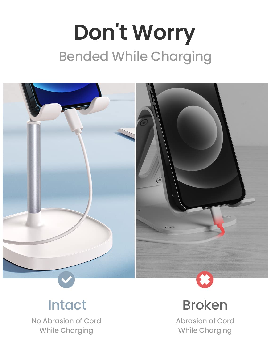 LISEN Cell Phone Stand Phone Holder for Desk Office Decor, Office Desk Accessories Women PC Gaming Essentials iPhone Stand Gadgets Men Gift for Father Fit OtterBox Case Switch iPad Air Tablet 4-10 in - Flex Gamingproduct_type