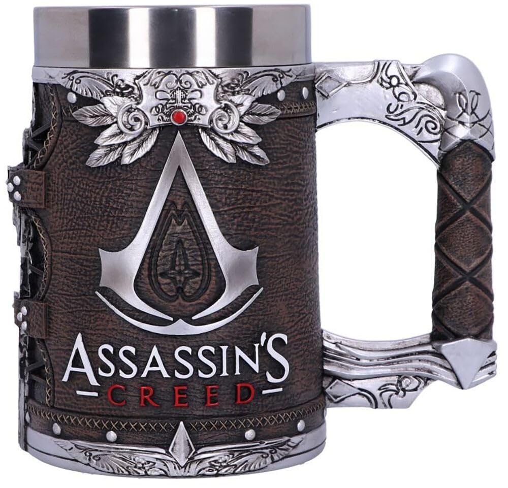 Nemesis Now Assassin's Creed Hidden Blade Tankard, Hand-Painted Resin, Video Game Collectible and Merch, Brown Stealth Tankard, 15.5cm - Flex Gamingproduct_type