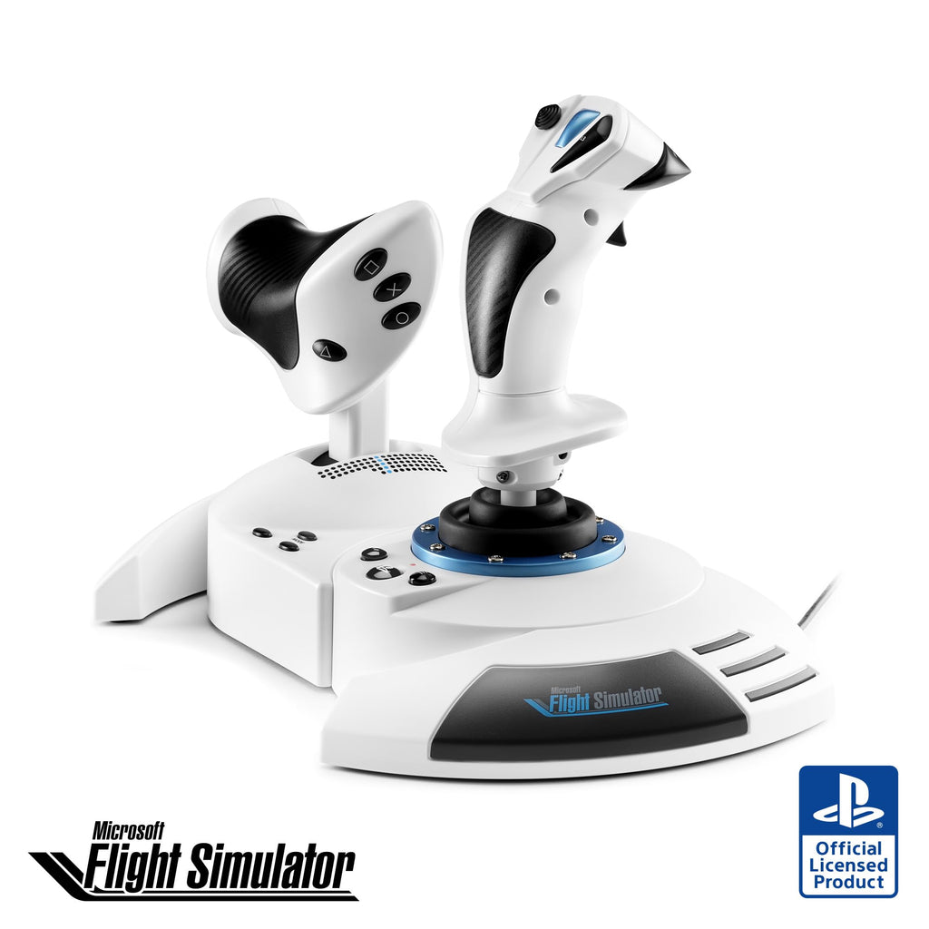 Thrustmaster T-Flight Hotas X USB Flight Sim Stick & Throttle - PC | Detachable design, adjustable resistance, 12 programmable buttons, 5 axes, dual rudder control, preset memory, ergonomic - Flex Gamingproduct_type