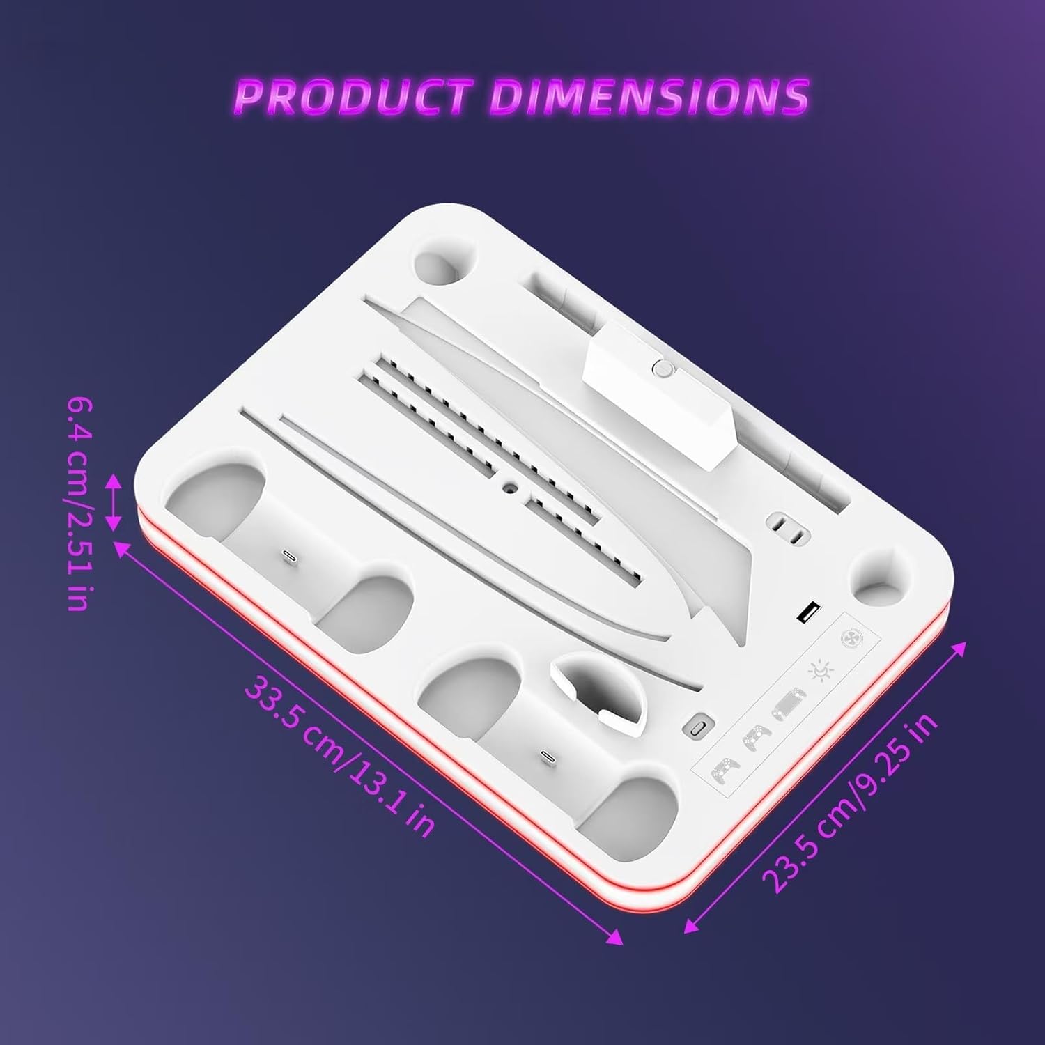 Elevate Your Gameplay with Our Ultimate PS5 Charger Dock with Cooling Fan - Flex Gamingproduct_type