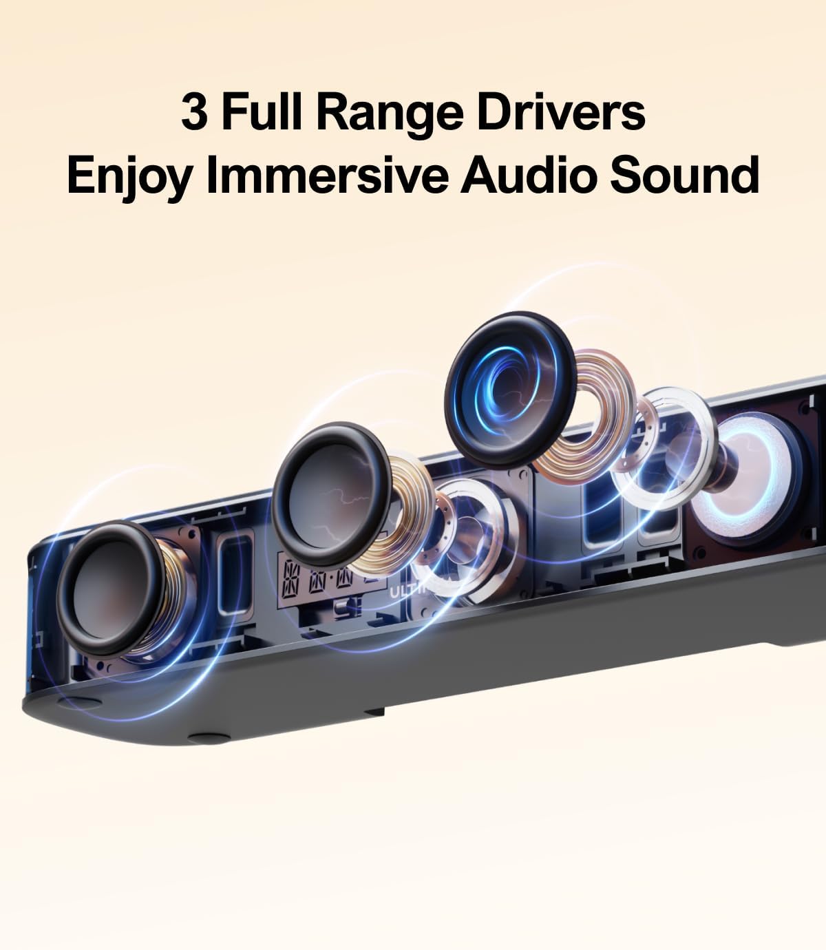 ULTIMEA 7.1ch Sound Bar with Subwoofer, 330W Peak Power, Virtual Surround Sound System for Smart TV, Home Theater Soundbar with 4 Surround Speakers, App Control, Opt/AUX/BT, Aura A40 (2026 Upgraded) - Flex Gamingproduct_type