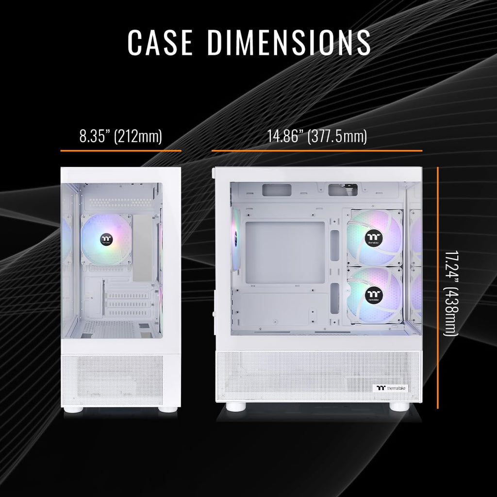 Thermaltake LCGS Quartz i1460 Gaming Desktop (Intel Core™ i5-14400F, ToughRam DDR4 3600Mhz 16GB RGB Memory, NVIDIA GeForce® RTX 5060, 1TB NVMe M.2, WiFi, Windows 11) S2QT-B760-560-LCS - Flex Gamingproduct_type