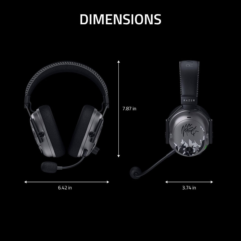 Razer BlackShark V2 X Gaming Headset: 7.1 Surround Sound - 50mm Drivers - Memory Foam Cushion - for PC, PS4, PS5, Switch - 3.5mm Audio Jack - Black