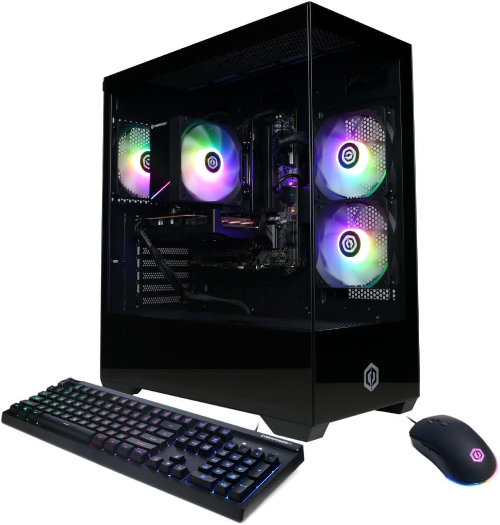 CyberPowerPC Gamer Xtreme Gaming PC, Intel Core i5-14400F 2.5GHz, GeForce RTX 5060 8GB, 16GB DDR5, 1TB PCIe 4.0 SSD, WiFi Ready & Windows 11 Home (GXiVR8060A47) | Gamer Xtreme, 16GB DDR5, 1TB PCIe 4.0 SSD, WiFi Ready & Windows 11 Home (GXiVR8060A47)