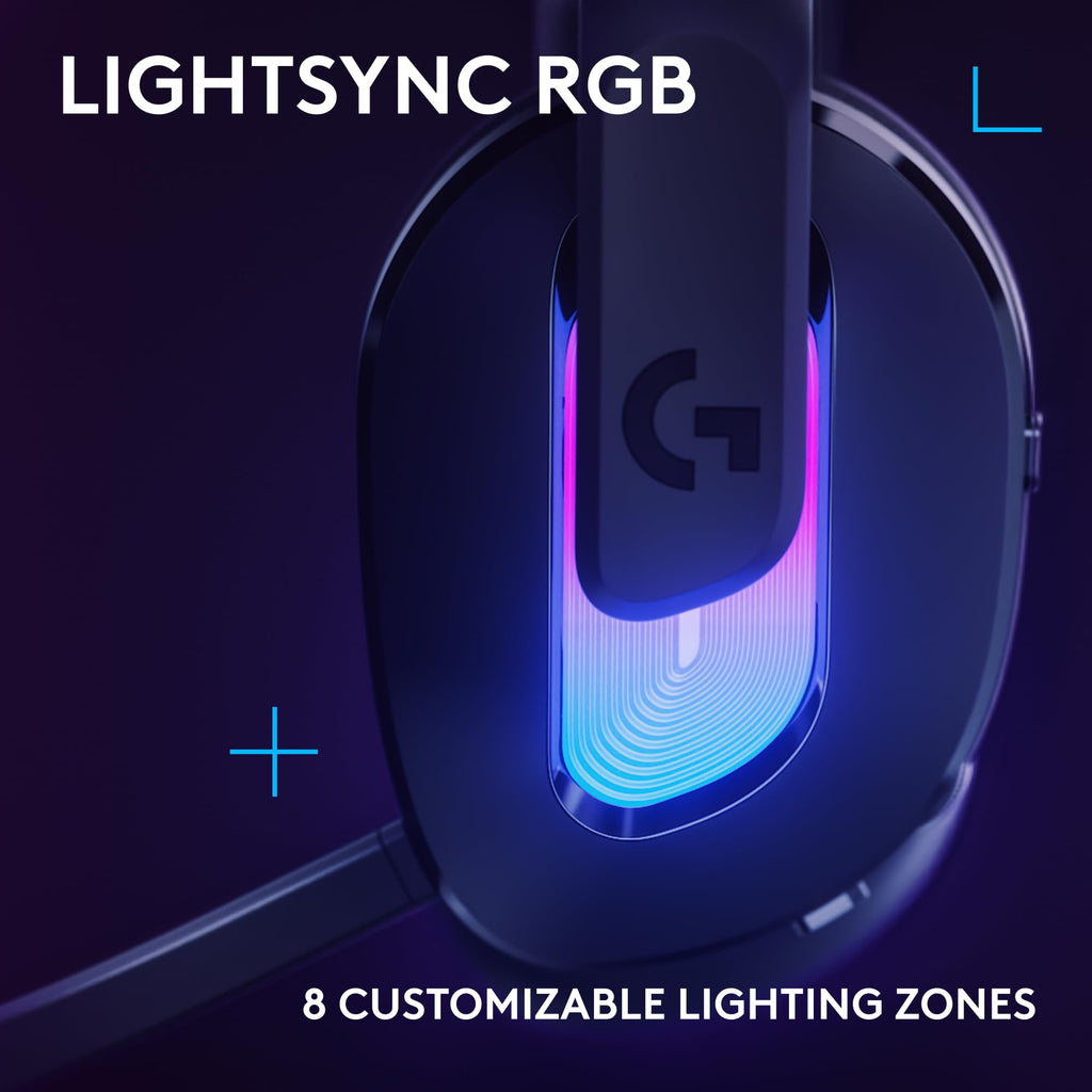 Logitech G522 Lightspeed Wireless Gaming Headset, Full-Band Mic, Advanced Audio, Tri-Connect (Lightspeed, Bluetooth, USB A to C), LIGHTSYNC RGB, for PC & Nintendo Switch/Switch 2 – Black - Flex Gamingproduct_type