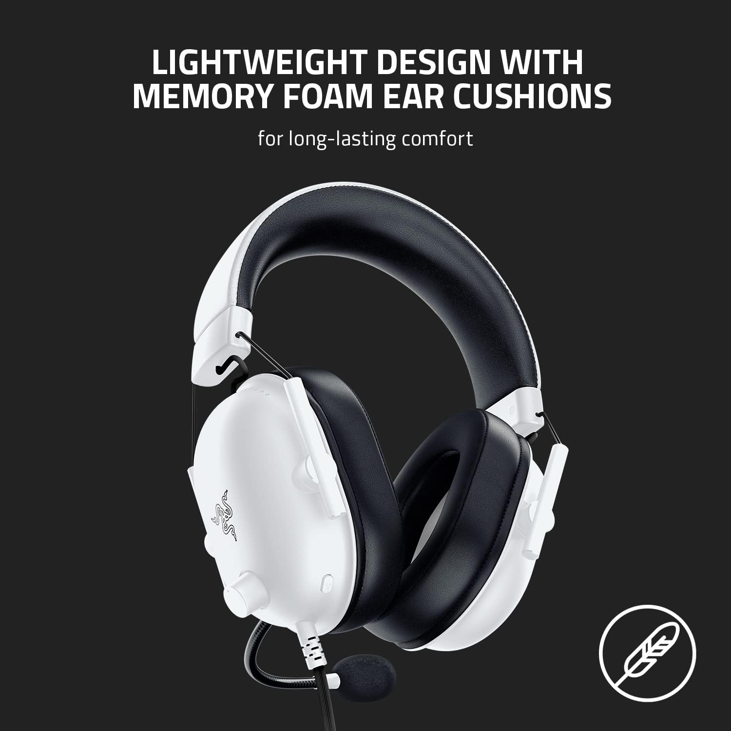 Razer BlackShark V2 X Gaming Headset: 7.1 Surround Sound - 50mm Drivers - Memory Foam Cushion - for PC, PS4, PS5, Switch - 3.5mm Audio Jack - Black