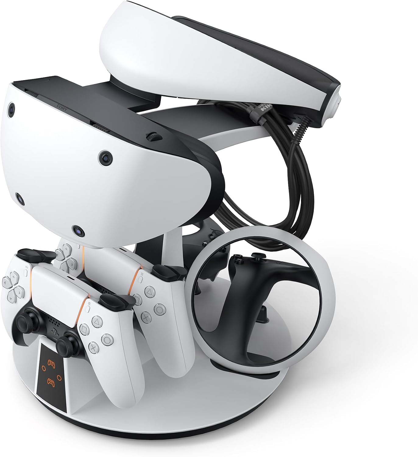 KIWI design D2 3-in-1 Controller Charging Station for PSVR2 and PS5 with VR Display Stand and LED-Charging Indicator - Flex Gamingproduct_type