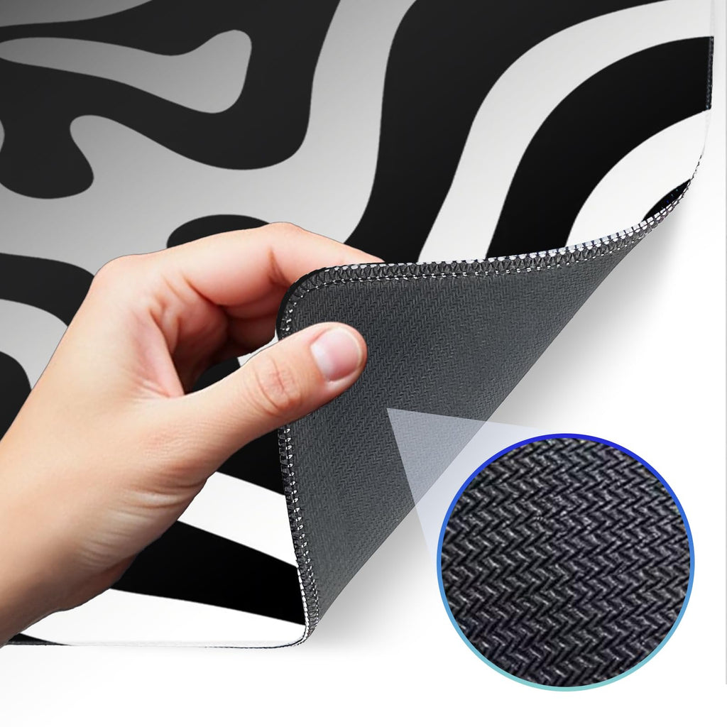 Japanese Dark Red Moon Gaming Mouse Pad, Extended Mouse Pad with Non-Slip Base, Full Keyboard Pad with Stitched Edges, Large Desk Pad for Gaming, Office, Home 31.5 x 11.8 Inch - Flex Gamingproduct_type