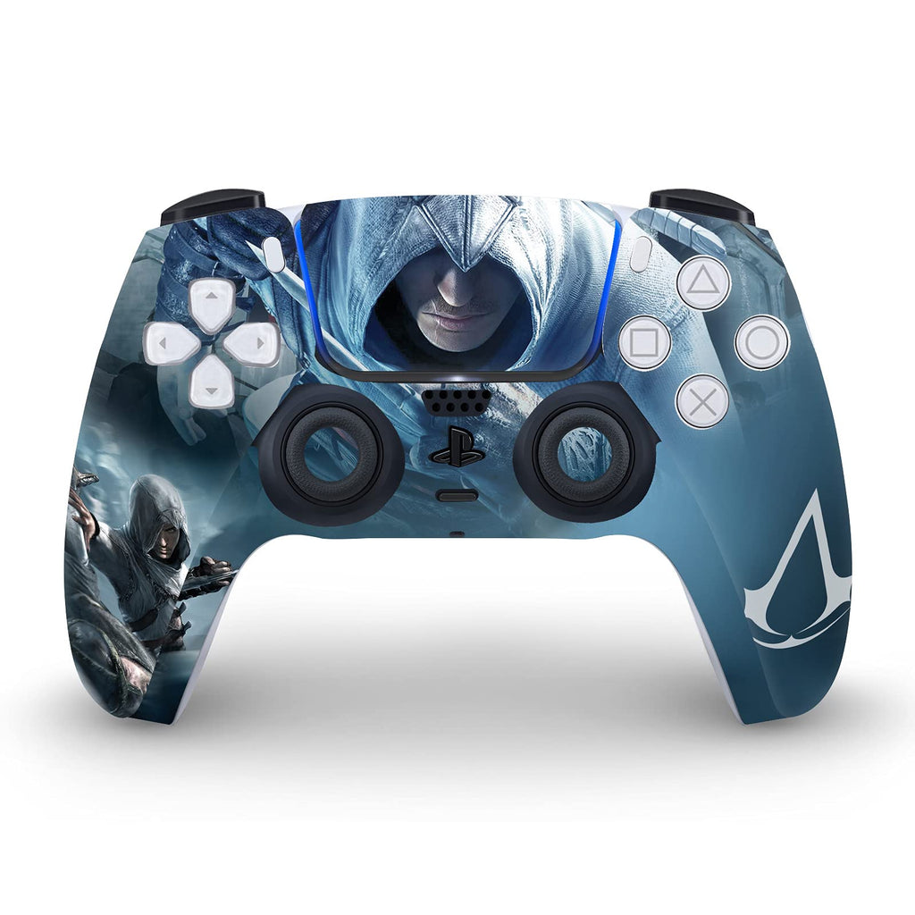 Altaïr Hidden Blade Key Art Matte Vinyl Faceplate Sticker Gaming Skin Case Cover Compatible with Sony Playstation 5 PS5 Disc Edition Console & DualSense Controller - Flex Gamingproduct_type