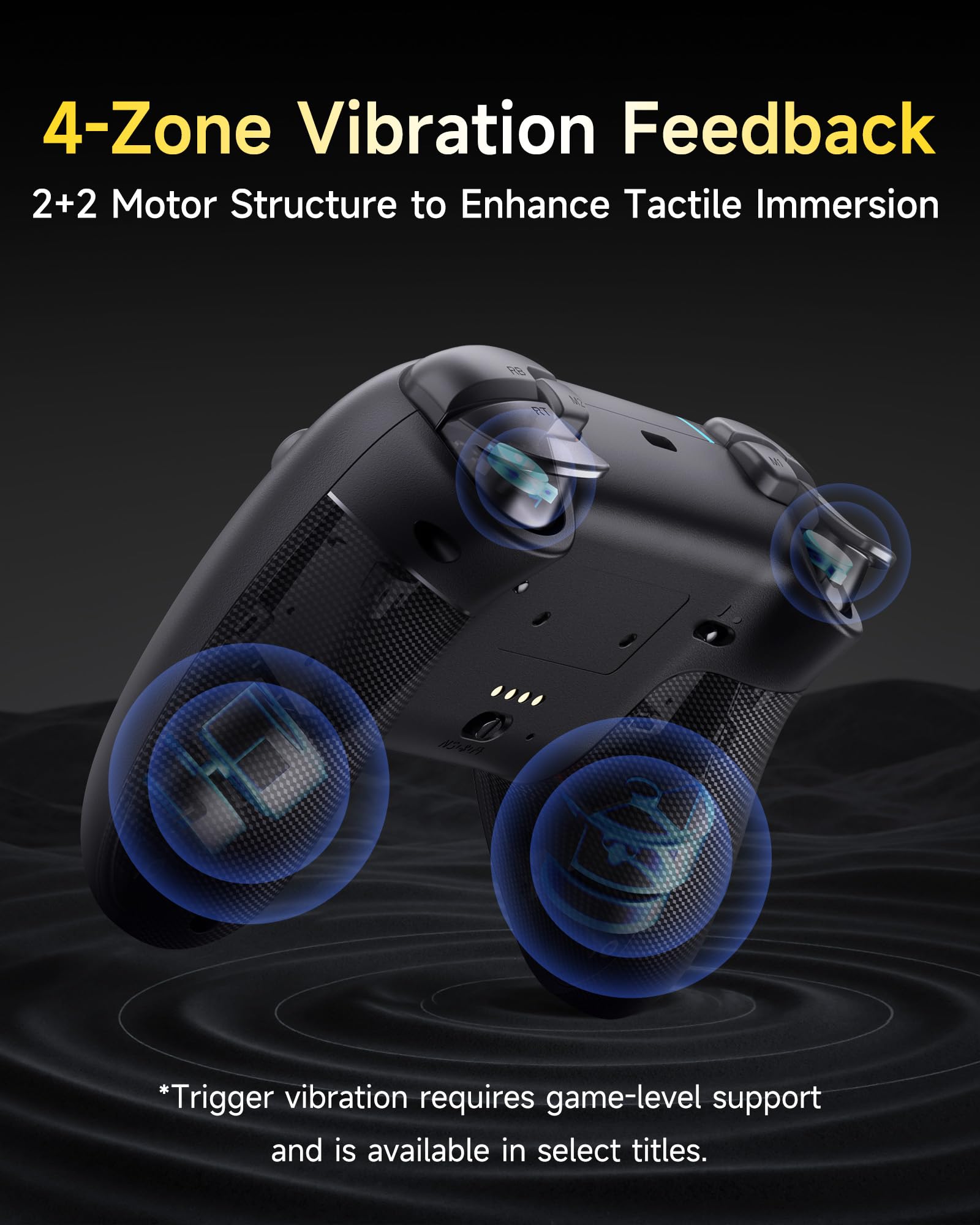 EasySMX X05Pro Wireless PC Gaming Controller with Smart Charging Dock – Full Quiet Buttons, Dual-Stage Linear Triggers, 8-Way D-Pad, Programmable Buttons, Hall Effect Joysticks, 1000mAh Long Battery Life, 1000Hz Polling Rate, Compatible with PC/Switch/And - Flex Gamingproduct_type