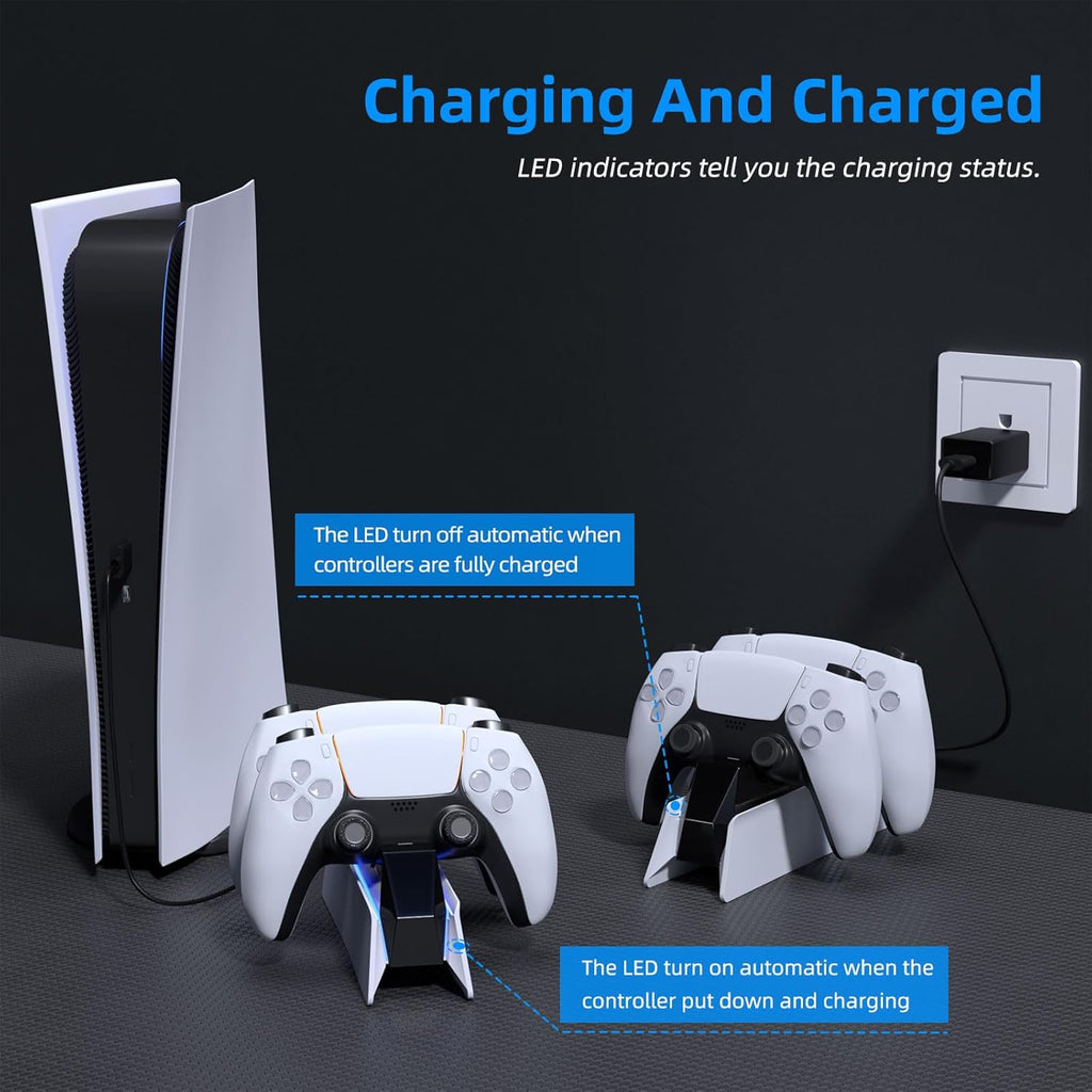 Effortless Gaming with the PS5 Controller Charging Station – Fast Dual Charging Station for Your DualSense Controllers - Flex Gamingproduct_type