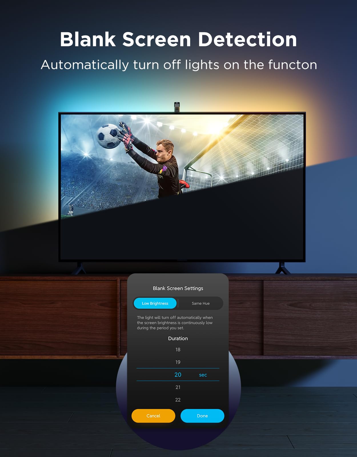 Govee TV Backlight 3 Lite with Fish-Eye Correction Function Sync to 75-85 Inch TVs, 16.4ft RGBICW Wi-Fi LED Strip Lights with Camera, 4 Colors in 1 Lamp Bead, Voice and APP Control, Adapter - Flex Gamingproduct_type
