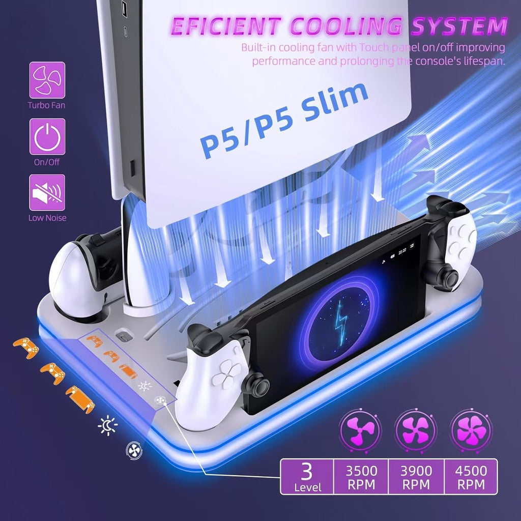 Elevate Your Gameplay with Our Ultimate PS5 Charger Dock with Cooling Fan - Flex Gamingproduct_type