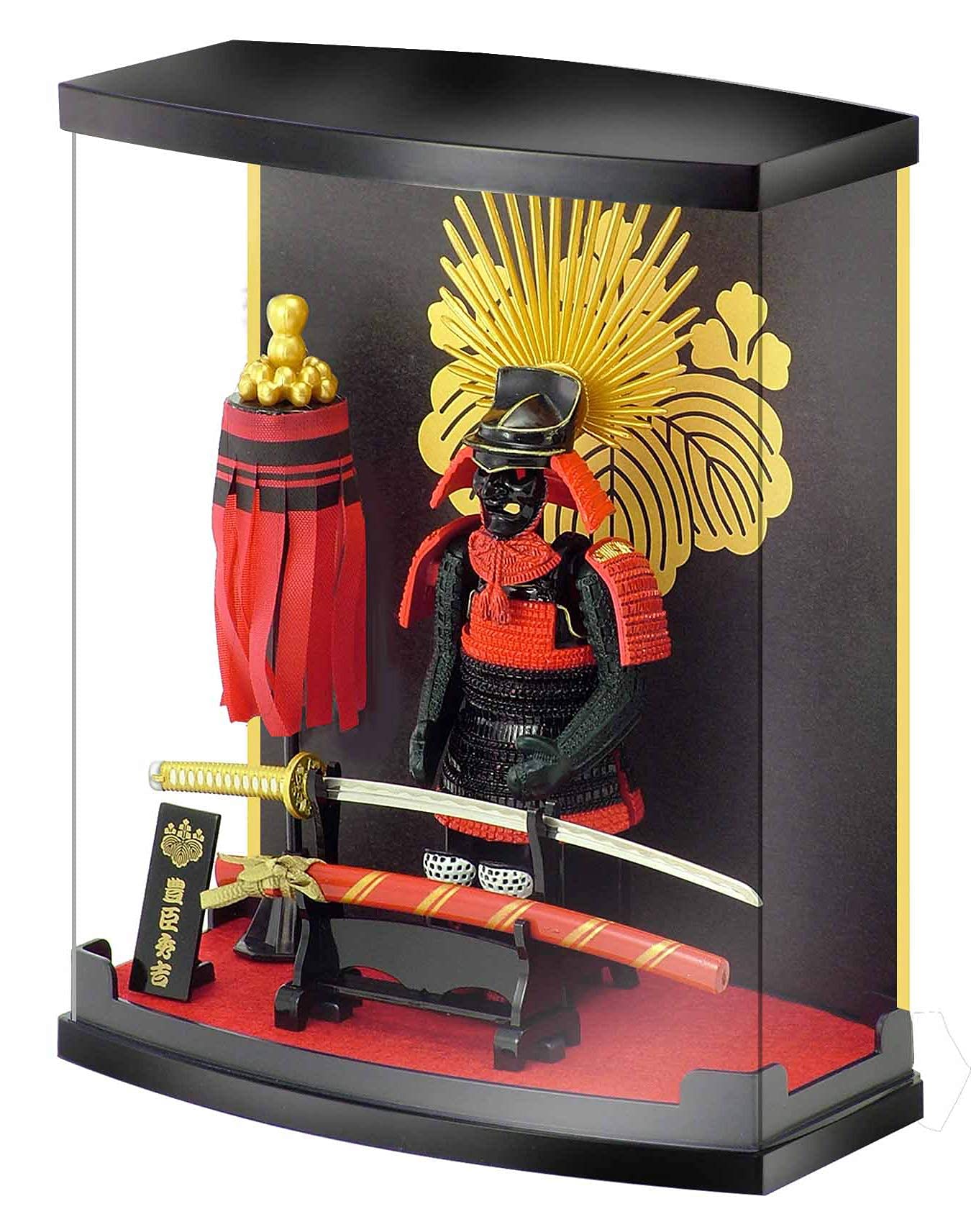MEISTER JAPAN Samurai Figure Yamamoto Kansuke 8.3" w/Katana & Case | 1:10 scale armor honoring the Takeda strategist, with stand, flag & kakedai stand; dust-proof, gift for history fans - Flex Gamingproduct_type