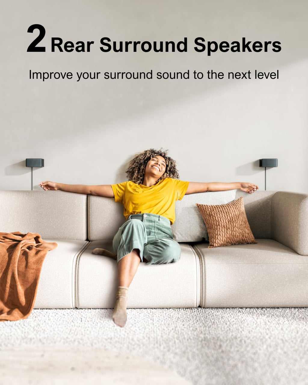 ULTIMEA 7.1ch Soundbar with Wireless Subwoofer, Virtual Surround Sound System for TV, App Control, 410W Peak Power, Sound bar for TV, 4 Wired Surround Speakers, Home Theater Sound System Poseidon D70 - Flex Gamingproduct_type