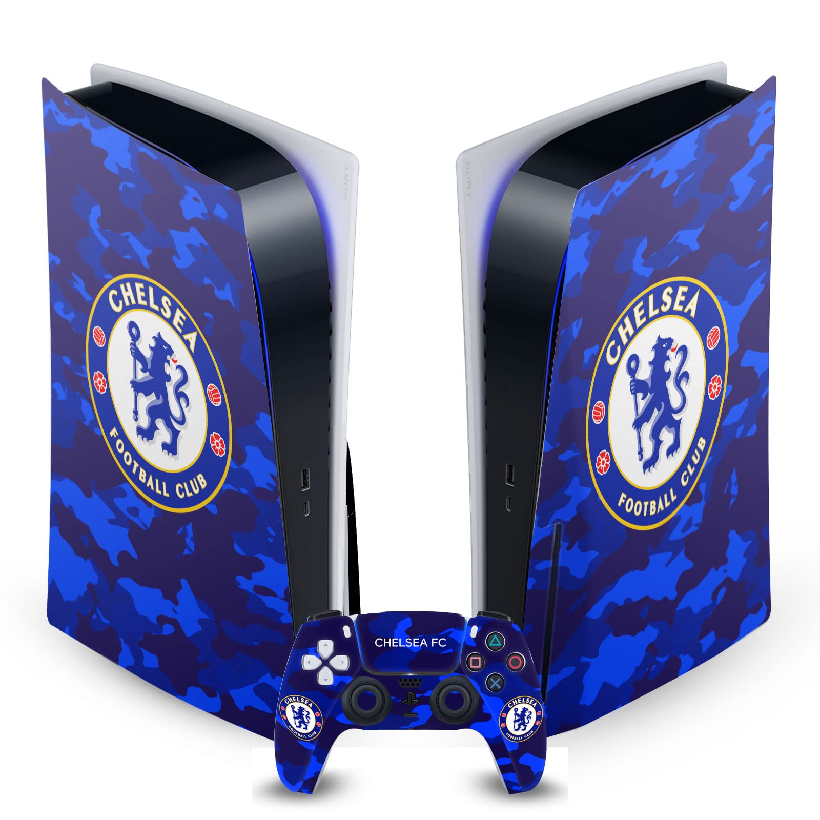 Black Marble Mixed Logo Matte Vinyl Faceplate Sticker Gaming Skin Case Cover Compatible with Sony Playstation 5 PS5 Disc Edition Console & DualSense Controller - Flex Gamingproduct_type