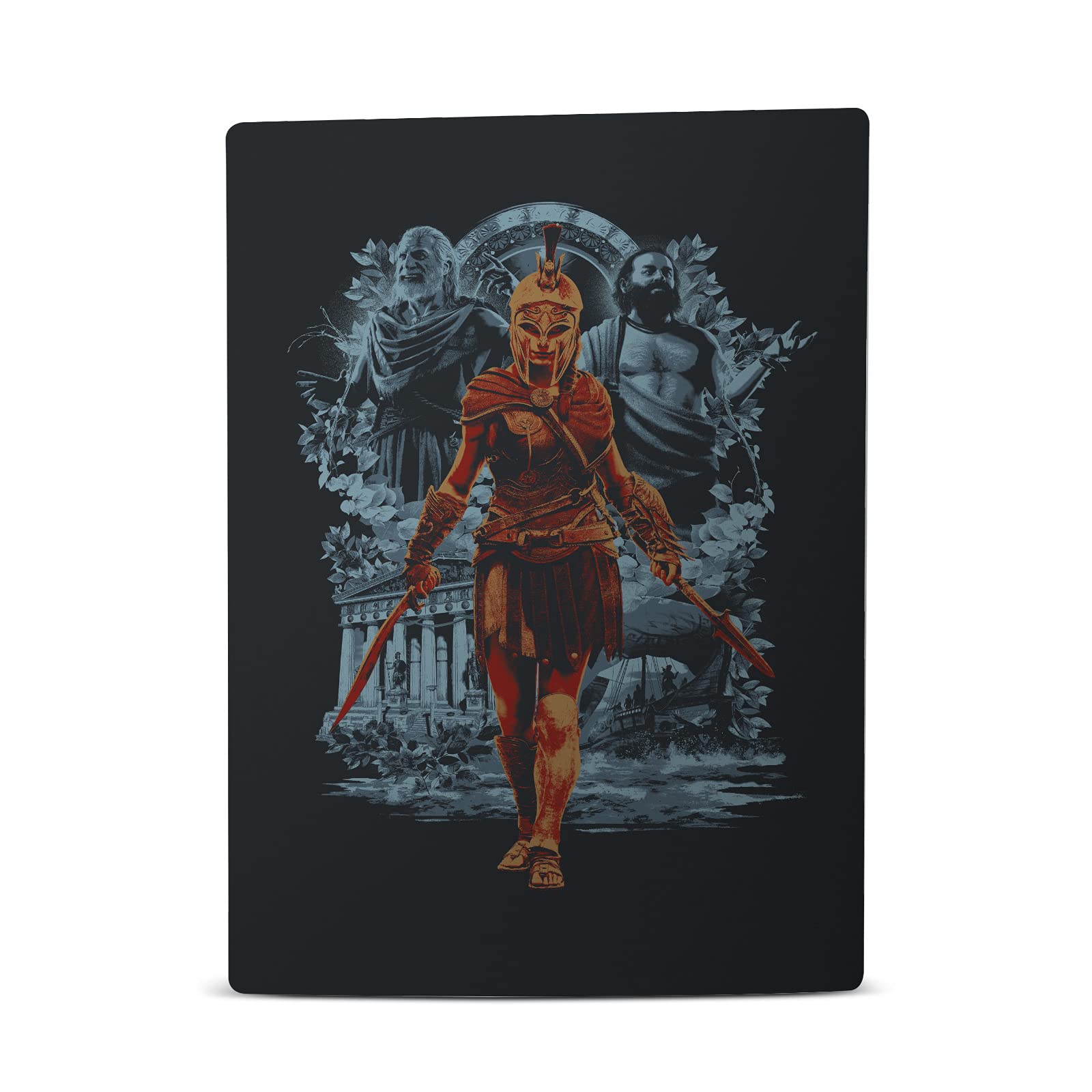 Alexios with Spear Odyssey Artwork Matte Vinyl Faceplate Sticker Gaming Skin Case Cover Compatible with Sony Playstation 5 PS5 Disc Edition Console & DualSense Controller - Flex Gamingproduct_type
