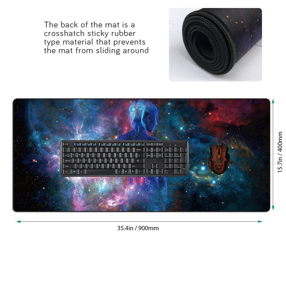 XXL Professional Large Mouse Pad & Computer Game Mouse Mat (35.4x15.7x0.1IN, Map) (90 * 40 Map) - Flex Gamingproduct_type