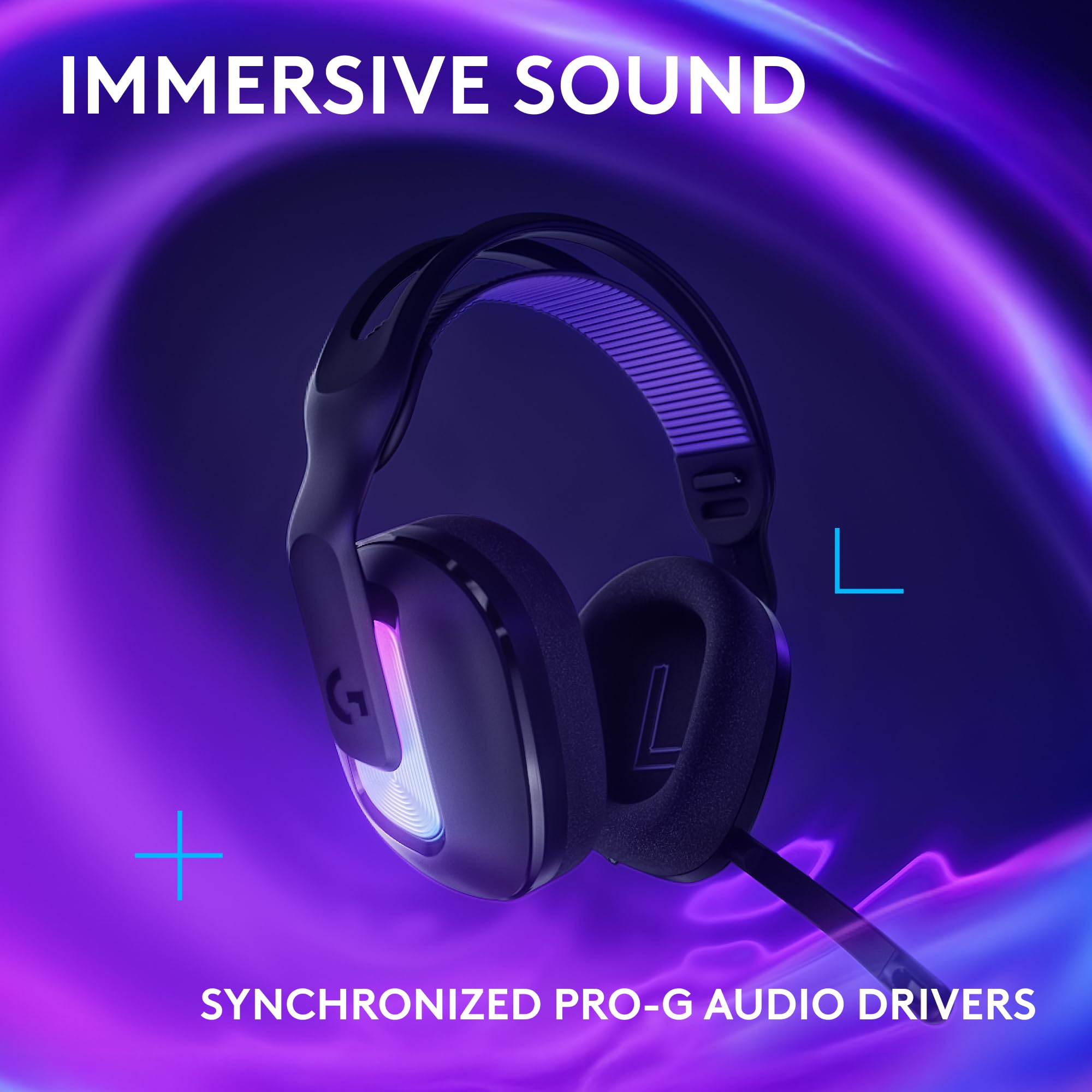 Logitech G522 Lightspeed Wireless Gaming Headset, Full-Band Mic, Advanced Audio, Tri-Connect (Lightspeed, Bluetooth, USB A to C), LIGHTSYNC RGB, for PC & Nintendo Switch/Switch 2 – Black - Flex Gamingproduct_type