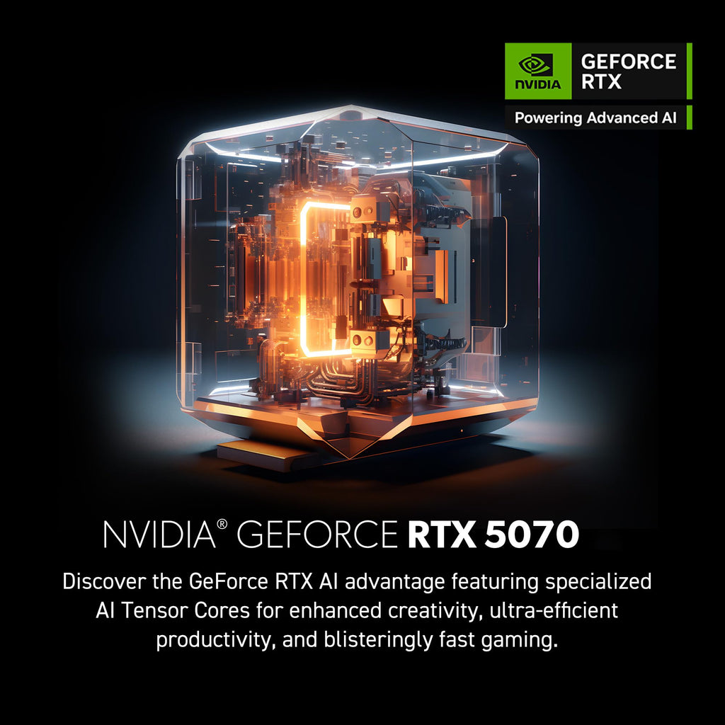 msi Codex R2 Gaming Desktop PC | NVIDIA GeForce RTX 5070 12GB | Intel Core i5-14400F | 32GB DDR5 RAM | 1TB NVMe SSD | Air Cooling | Wi-Fi 6E | Windows 11 Home | VR Ready | D14NVP5-613US - Flex Gamingproduct_type