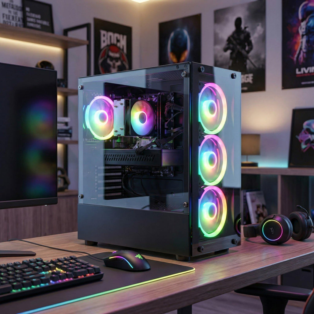 STGAubron Gaming PC Computer Desktop, GeForce GTX 1660 Ti 6G, Intel Core I7 up to 3.9GHz, 16G RAM, 512G SSD, WiFi 6, BT 5.0, RGB Fan x 4, Windows 11 Home,White - Flex Gamingproduct_type