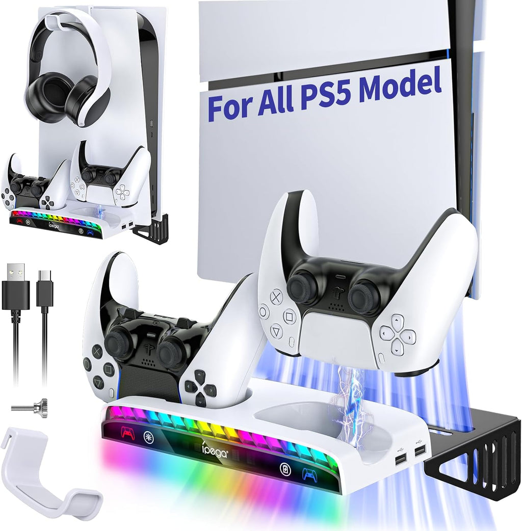 Elevate Your Gaming Experience with the PS5 Slim RGB Wall Mount - All-in-One Solution - Flex Gamingproduct_type