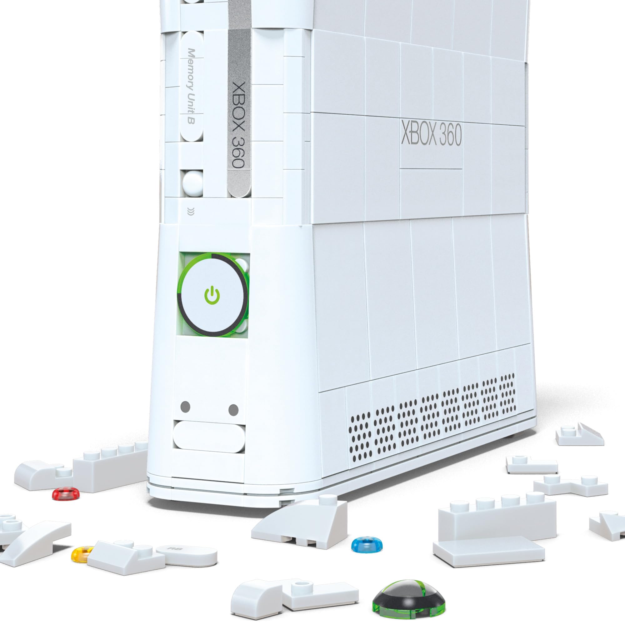 MEGA Microsoft Collectible Building Set, Xbox 360 Replica Model with 1342 Pieces, Controller and LED Lights, Build & Display Toy for Adult Collectors - Flex Gamingproduct_type
