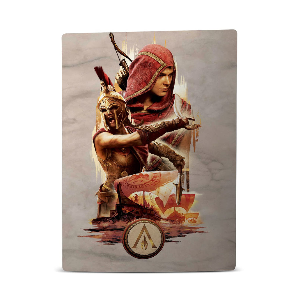 Alexios with Spear Odyssey Artwork Matte Vinyl Faceplate Sticker Gaming Skin Case Cover Compatible with Sony Playstation 5 PS5 Disc Edition Console & DualSense Controller - Flex Gamingproduct_type