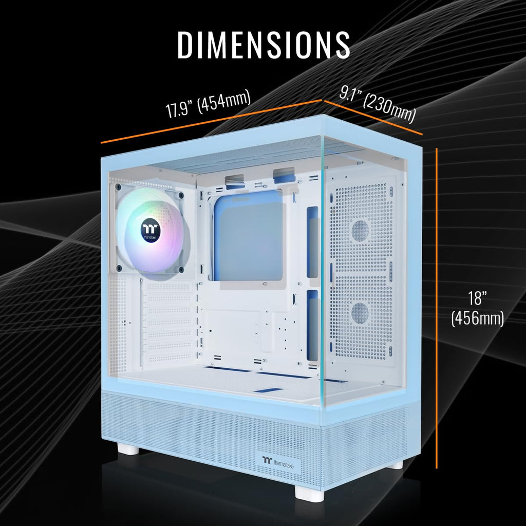 Thermaltake LCGS Quartz i1460 Gaming Desktop (Intel Core™ i5-14400F, ToughRam DDR4 3600Mhz 16GB RGB Memory, NVIDIA GeForce® RTX 5060, 1TB NVMe M.2, WiFi, Windows 11) S2QT-B760-560-LCS - Flex Gamingproduct_type