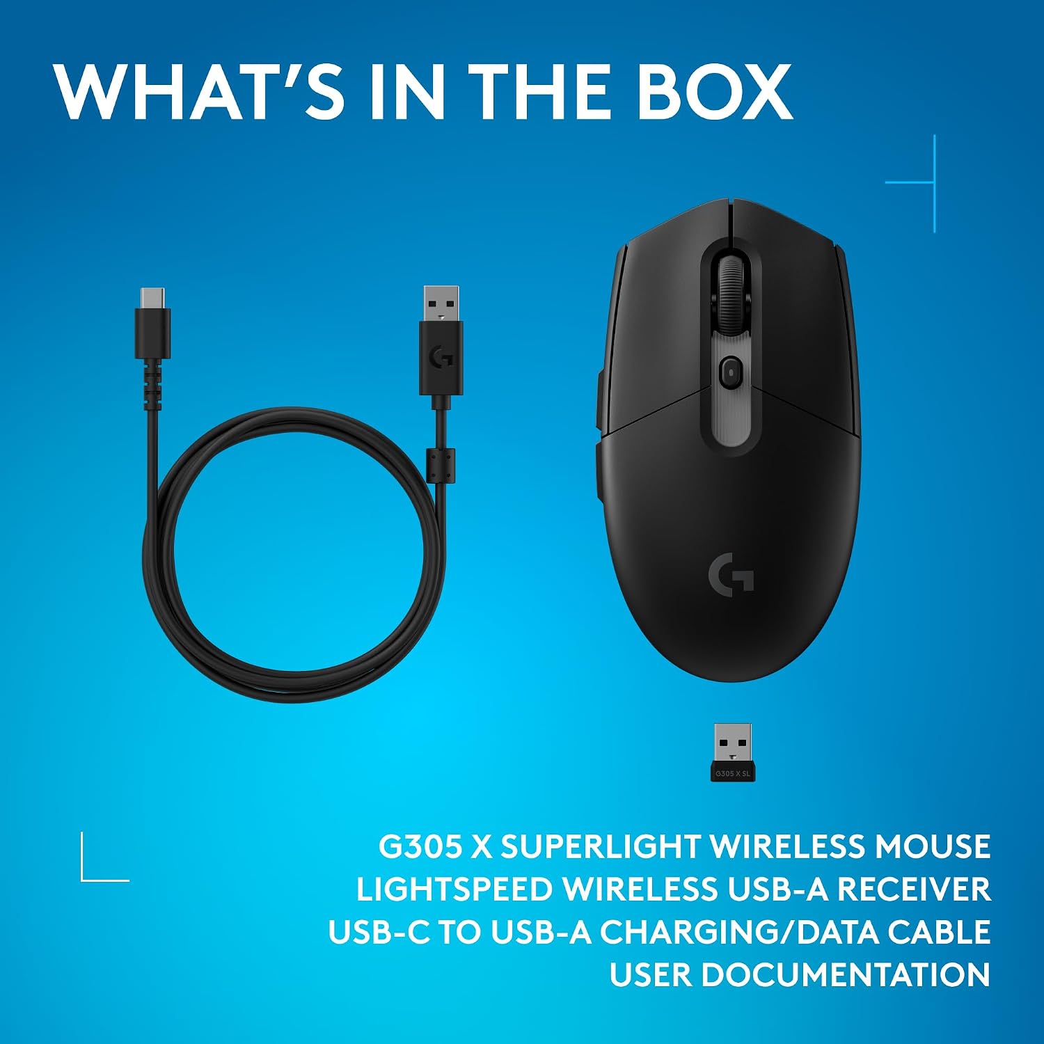 Logitech G305 Lightspeed Wireless Gaming Mouse, Hero Sensor, 12,000 DPI, Lightweight, 6 Programmable Buttons, 250h Battery, On-Board Memory, Compatible with PC, Mac - Black - Flex Gamingproduct_type