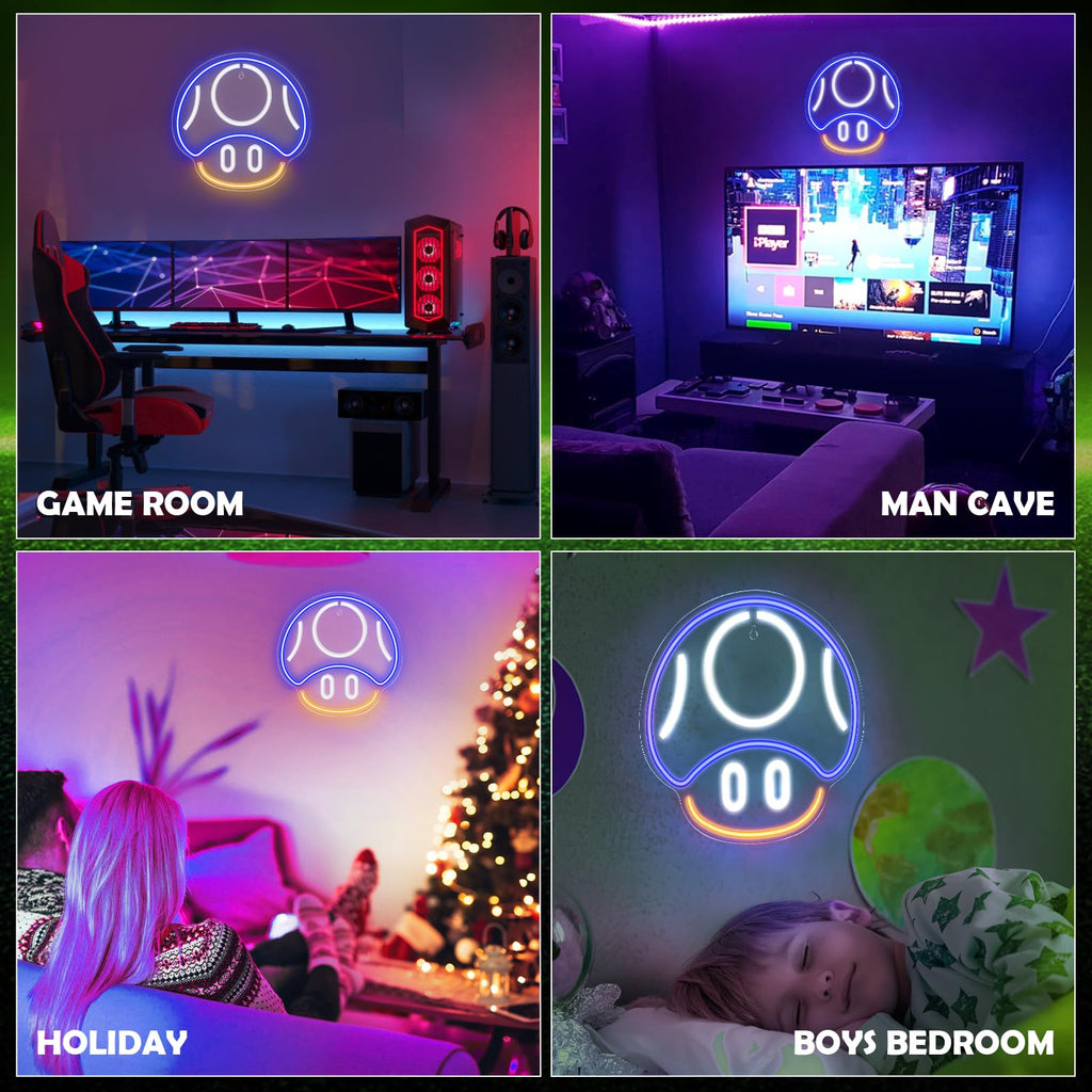 Kavaas Gamer Neon Sign, UV Printed Gaming Neon Sign for Gamer Room Decor - LED Video Game Neon Lights for Bedroom Boys, Gaming Wall decor - Best Gamer Gifts for Teenage Boys, Christmas - Flex Gamingproduct_type