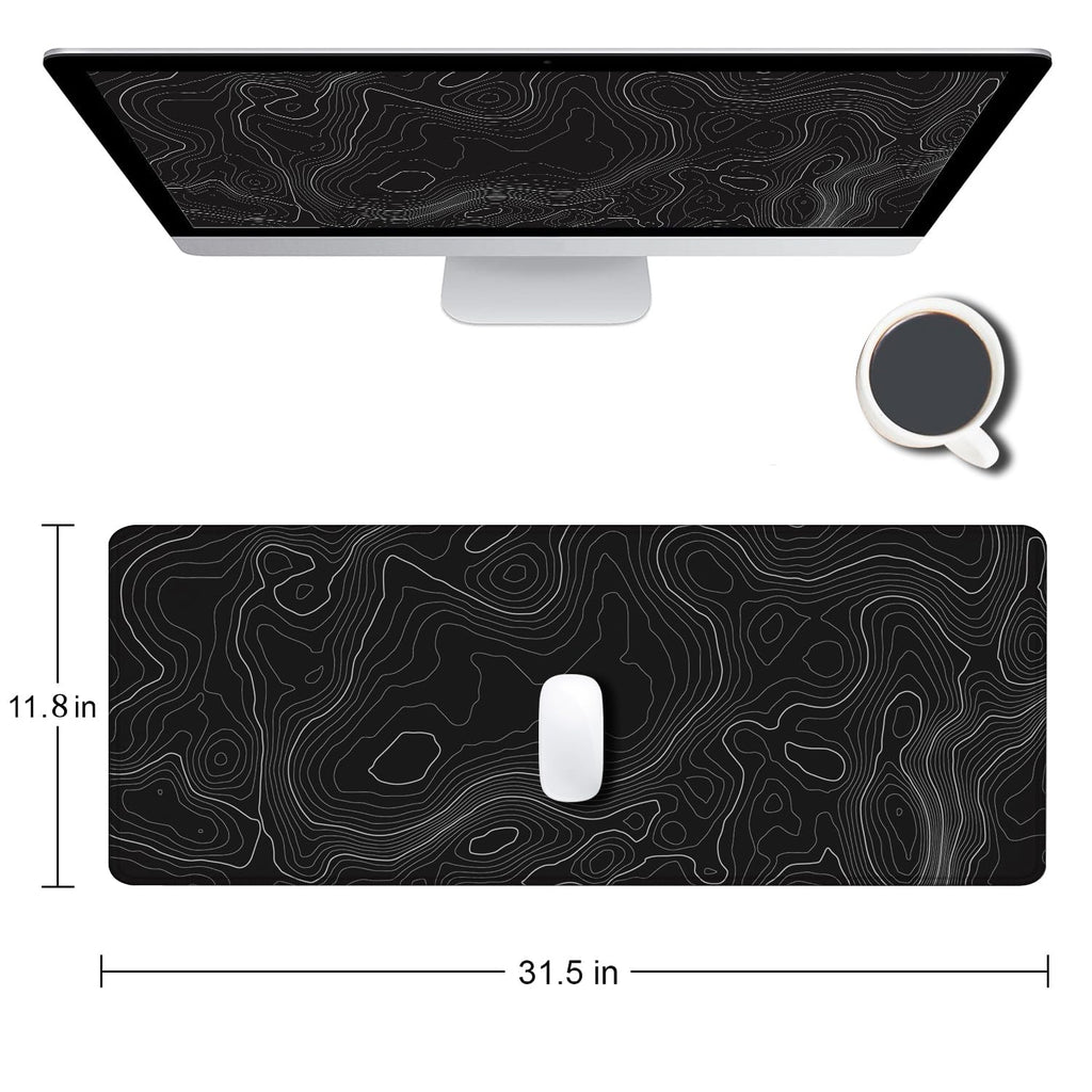 Gaming Mouse Pad, Large Non-Slip Rubber Base Mousepad, Keyboard Mouse Mat, Desk Pad with Stitched Edges, 31.5x11.8inch, Dazzling Galaxy - Flex Gamingproduct_type