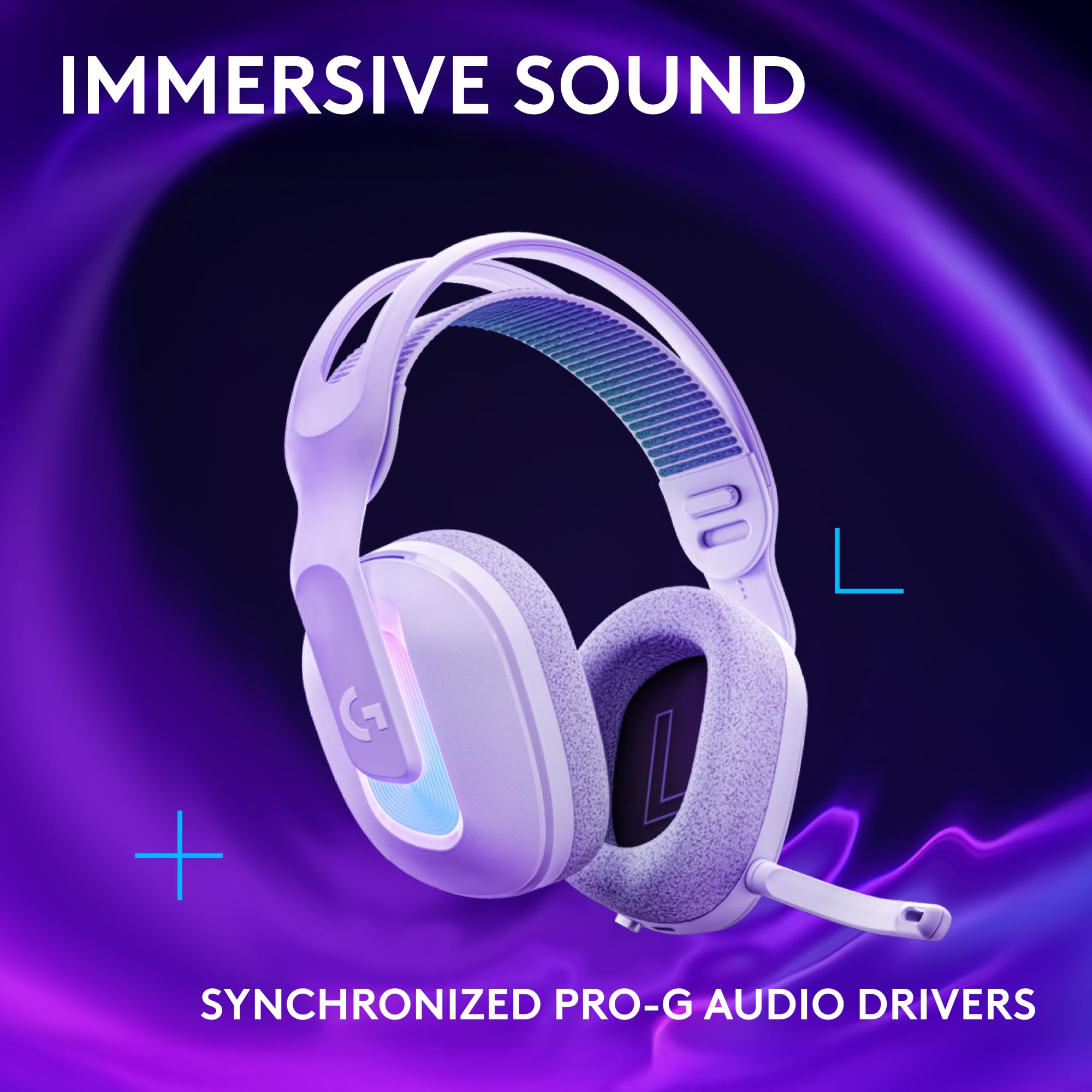 Logitech G522 Lightspeed Wireless Gaming Headset, Full-Band Mic, Advanced Audio, Tri-Connect (Lightspeed, Bluetooth, USB A to C), LIGHTSYNC RGB, for PC & Nintendo Switch/Switch 2 – Black - Flex Gamingproduct_type