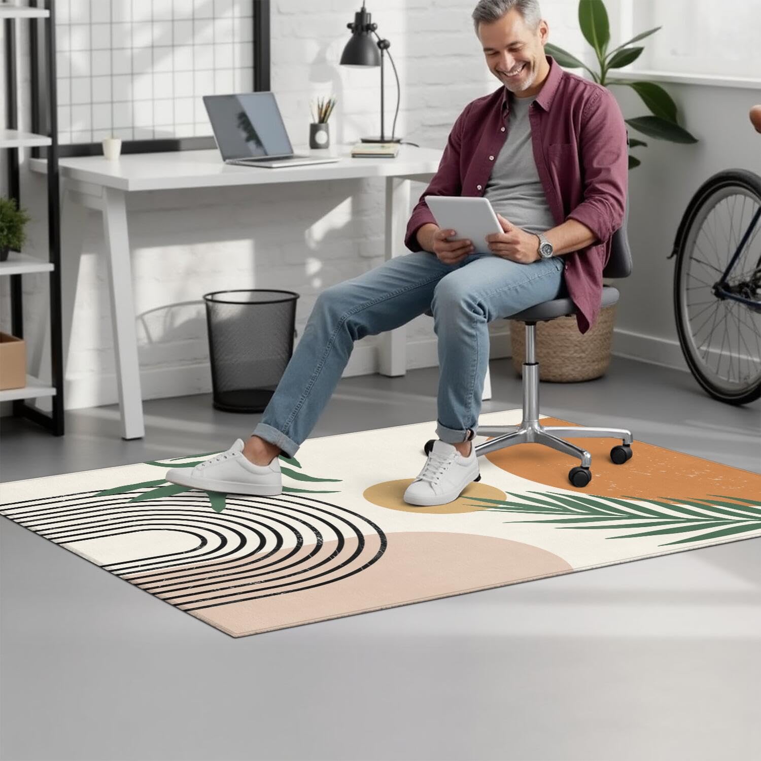 Gaming Chair Mat for Carpet Hardwood Tile Floor,36"x48" Gamer Rugs for Game Room, Under Desk Non Slip Gamer Rug,Low-Pile Game Room Rug,Rubber Backing Large Gaming Chair Floor Mat,Green Honeycomb - Flex Gamingproduct_type
