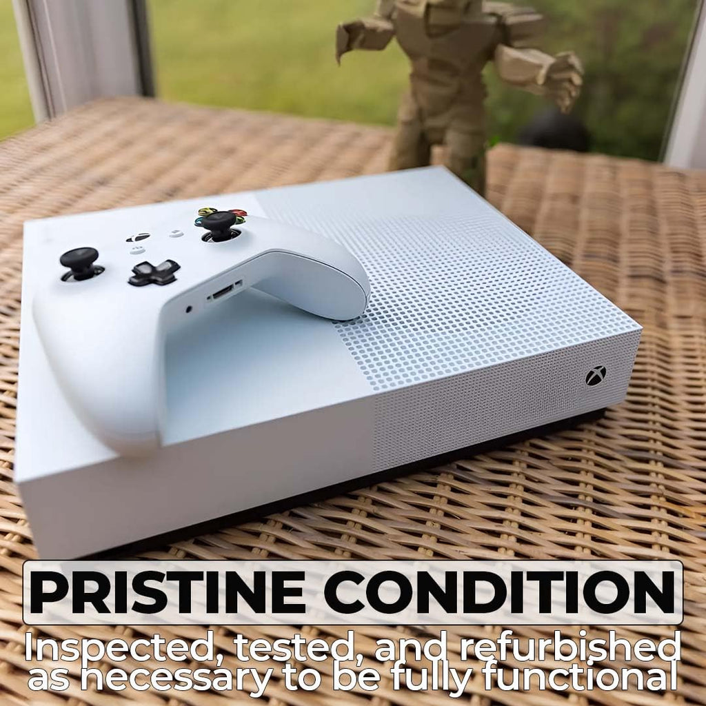 Xbox One S 1TB All-Digital Edition Console Bundle - Includes the Xbox One S Console Series, White, 1x Wireless Controller, and a Microfiber Cloth (Renewed) - Flex Gamingproduct_type