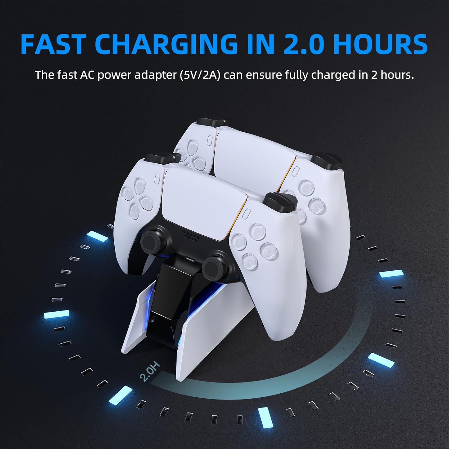 Effortless Gaming with the PS5 Controller Charging Station – Fast Dual Charging Station for Your DualSense Controllers - Flex Gamingproduct_type