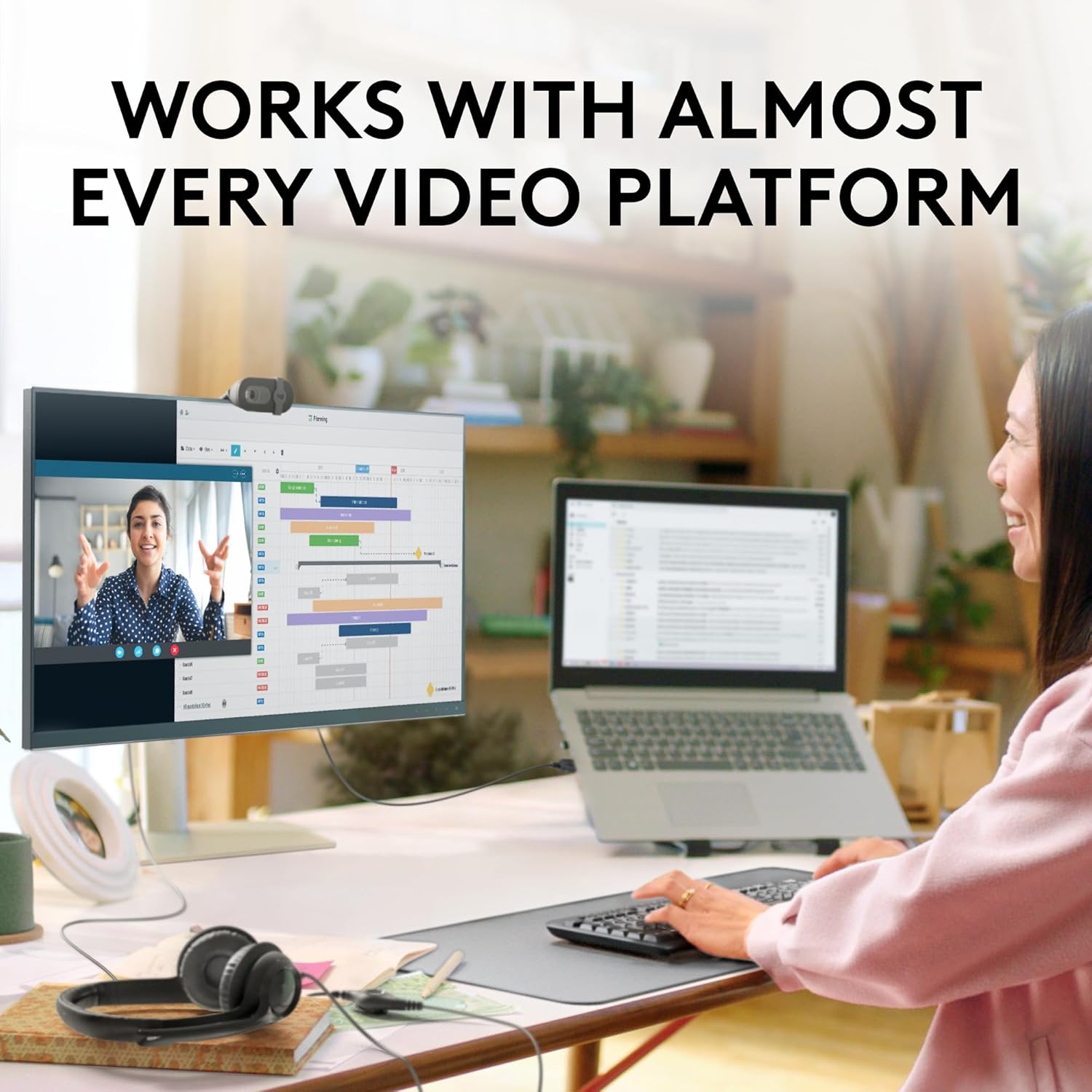 Logitech Brio 101 Full HD 1080p Webcam for Meetings, Streaming, Desktop, Laptop, PC - Built-in Mic, Shutter, Works with Zoom, Microsoft Teams, Nintendo Switch 2’s new GameChat Mode, USB-A,-Black - Flex Gamingproduct_type
