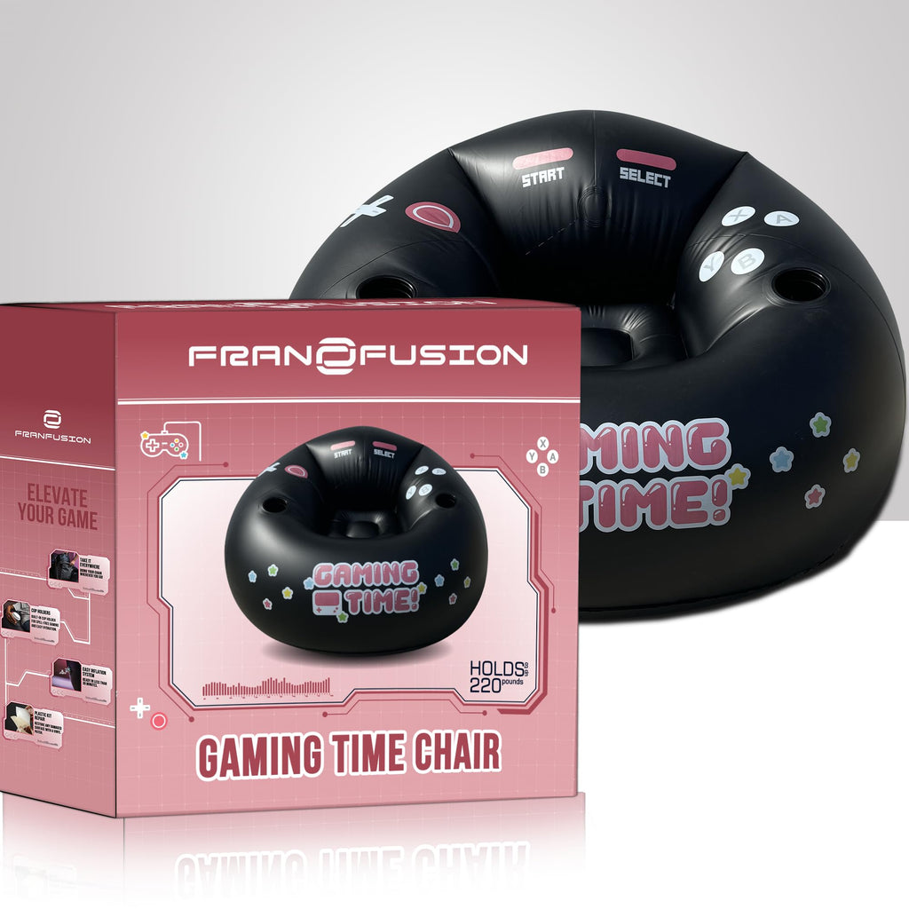 Inflatable Gaming Chair for Kids & Teens with Cup Holders and Side Pocket - This Air Gaming Bean Bag Chairs for kids is The Perfect Furniture for Gamer Room Decor - Perfect Gaming Stuff for boys 4-12 - Flex Gamingproduct_type