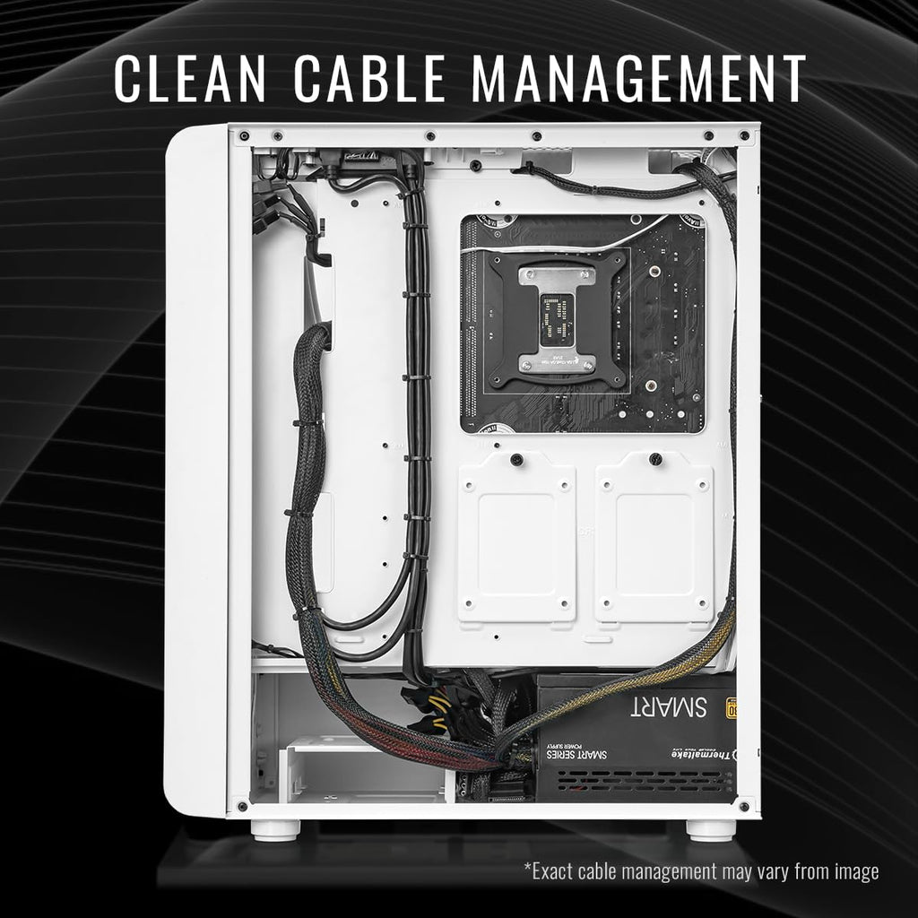 Thermaltake LCGS Quartz i1460 Gaming Desktop (Intel Core™ i5-14400F, ToughRam DDR4 3600Mhz 16GB RGB Memory, NVIDIA GeForce® RTX 5060, 1TB NVMe M.2, WiFi, Windows 11) S2QT-B760-560-LCS - Flex Gamingproduct_type