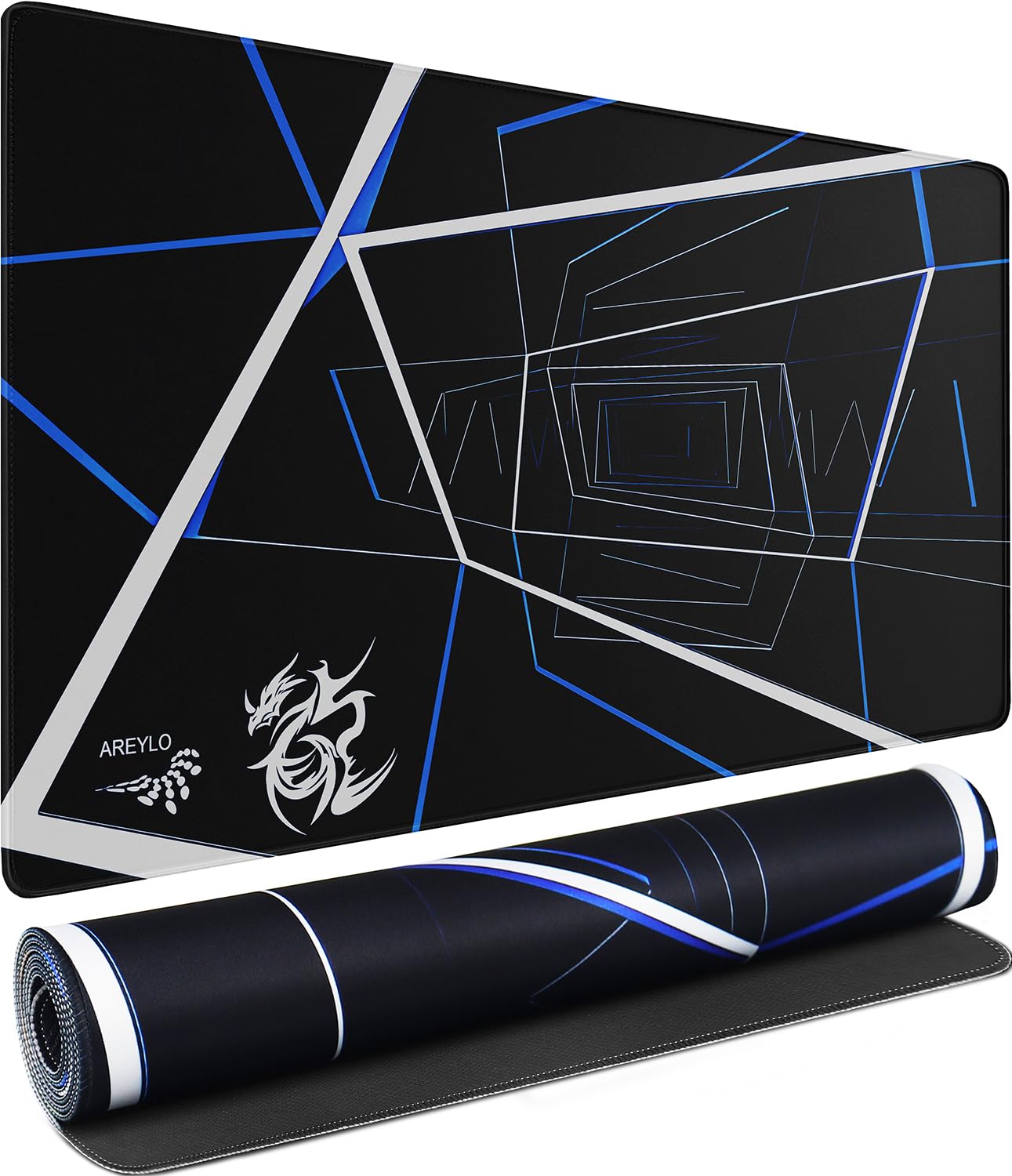 Large Gaming Mouse Pad, Waterproof Extra Large Mousepad with Stitched Edges, 31.5" x 15.7" Non-Slip Rubber Base Office Big Long Keyboard Pad for Office Gamer Home XXL, Black - Flex Gamingproduct_type