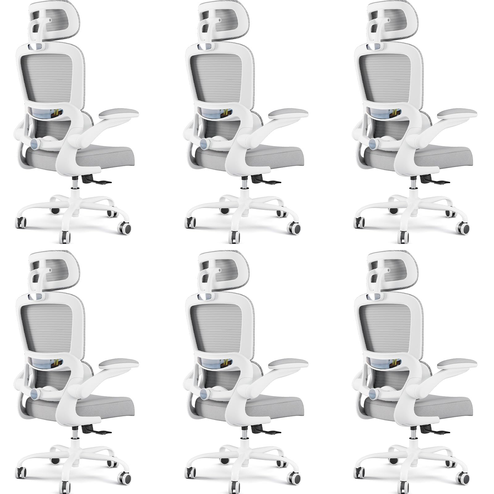 TRALT Office Chair Ergonomic Desk Chair, 330 LBS Home Mesh Office Desk Chairs with Wheels, Comfortable Gaming Chairs (1, Black) - Flex Gamingproduct_type
