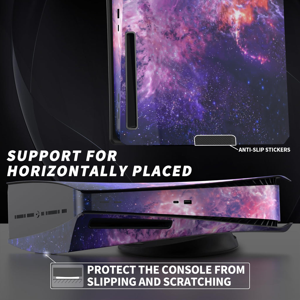 eXtremeRate eXcover The Great Wave Top Bottom Cover Compatible with ps5 Console Disc Edition, Replacement Faceplate Backplate Shell Skin Compatible with ps5 Disc Version Console - Flex Gamingproduct_type