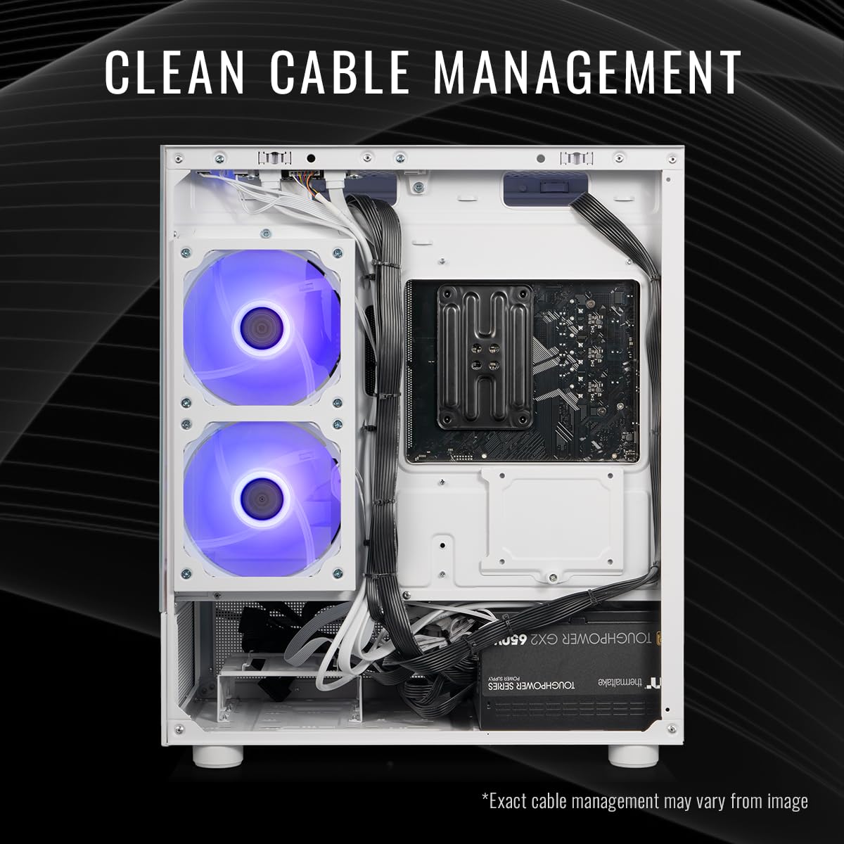 Thermaltake LCGS Quartz i1460 Gaming Desktop (Intel Core™ i5-14400F, ToughRam DDR4 3600Mhz 16GB RGB Memory, NVIDIA GeForce® RTX 5060, 1TB NVMe M.2, WiFi, Windows 11) S2QT-B760-560-LCS - Flex Gamingproduct_type